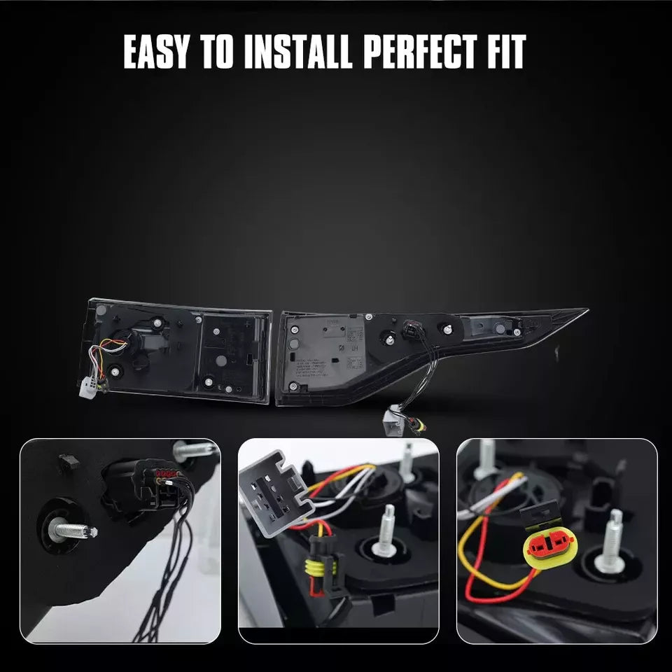 4PCS REAR OUTER INNER TAIL LAMP LIGHT FOR LAND ROVER DISCOVERY 5 L462 2017+